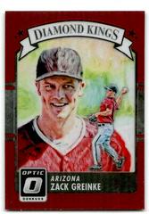 Zack Greinke [Red] #1 Baseball Cards 2016 Panini Donruss Optic Prices