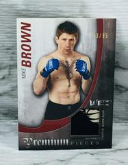 Mike Brown Ufc Cards 2010 Topps UFC Knockout Premium Pieces Prices