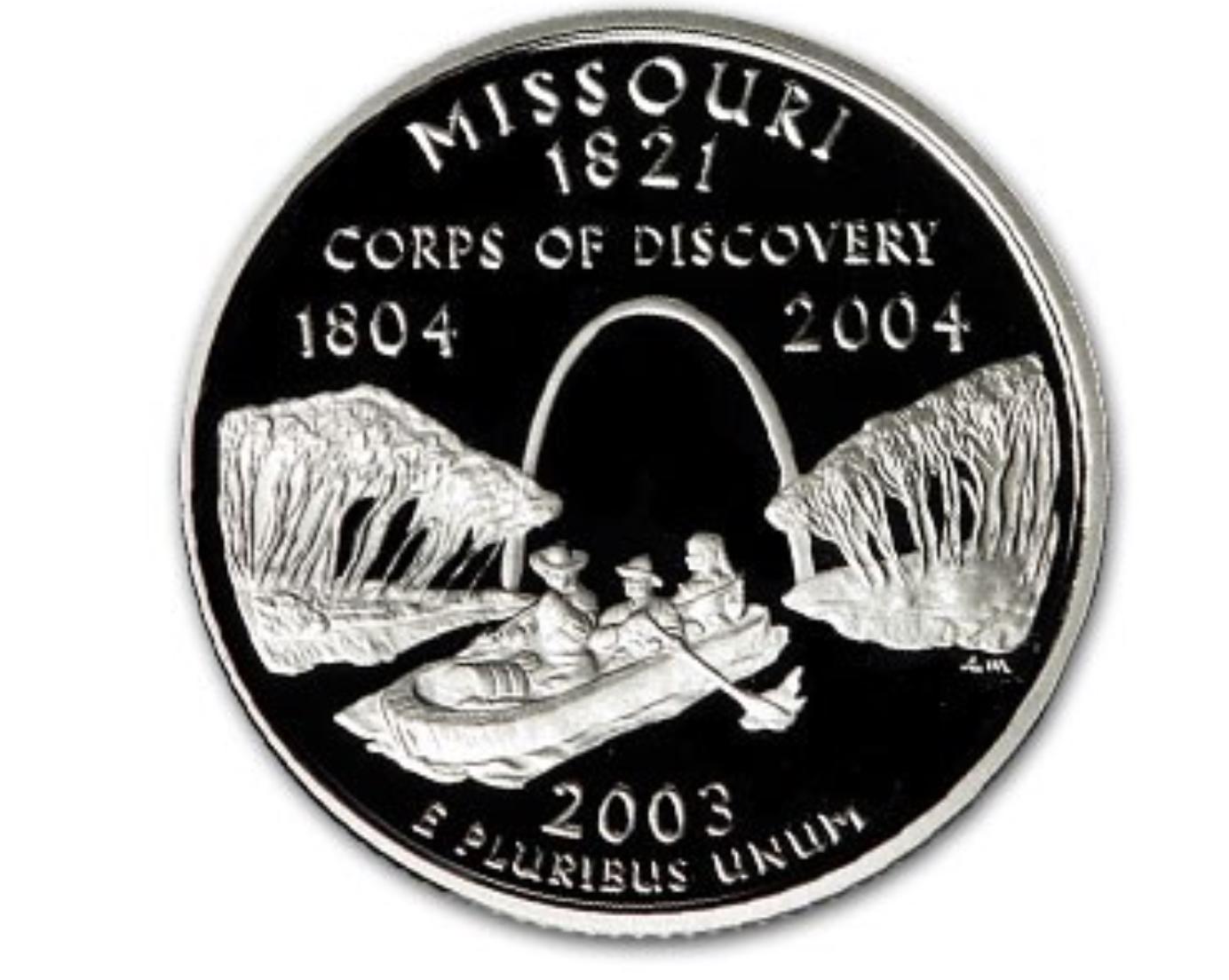 2003 S [SILVER MISSOURI PROOF] State Quarter Prices Ungraded, NGC