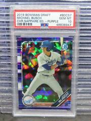Michael Busch [Purple Sapphire] #BDC-57 Baseball Cards 2019 Bowman Draft Chrome Prices