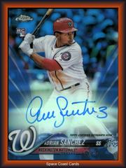 Adrian Sanchez [Blue Refractor] #RA-ASA Baseball Cards 2018 Topps Chrome Rookie Autograph Prices