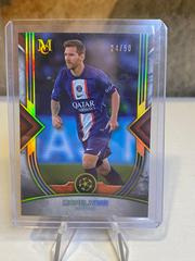 Lionel Messi [Gold] Soccer Cards 2022 Topps Museum Collection UEFA Champions League Prices