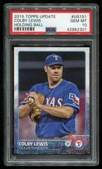 Colby Lewis [Holding Ball] #US151 Baseball Cards 2015 Topps Update Prices