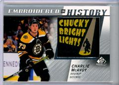 Charlie McAvoy Hockey Cards 2021 SP Game Used Embroidered in History Prices