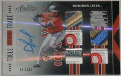 Domingo Leyba [Material Signature Black] #104 Baseball Cards 2020 Panini Absolute Prices