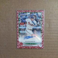 Bryson Stott [Red Metallic] Baseball Cards 2022 Topps Holiday Autographs Prices