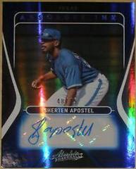 Sherten Apostel [Spectrum Blue] #AI-SA Baseball Cards 2022 Panini Absolute Ink Autographs Prices