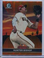 Hunter Bishop [Orange] Baseball Cards 2022 Bowman Chrome 2021 AFL Fall Stars Prices