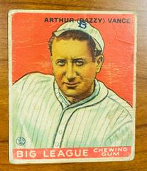 Dazzy Vance Baseball Cards 1933 World Wide Gum Prices