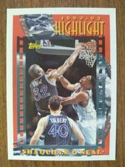 Shaquille O'Neal #3 Basketball Cards 1993 Topps Prices