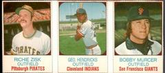 Bobby Murcer, Geo. Hendricks, Richie Zisk [Hand Cut Panel] Baseball Cards 1975 Hostess Prices