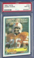 James Owens #181 Football Cards 1983 Topps Prices