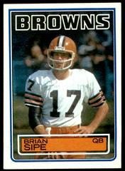 Brian Sipe Football Cards 1983 Topps Prices