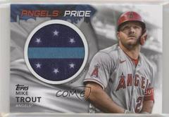Mike Trout Baseball Cards 2022 Topps City Flag Patch Relics Prices