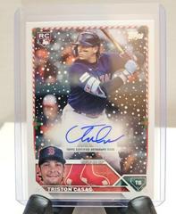 Triston Casas #HAC-TC Baseball Cards 2023 Topps Holiday Autographs Prices