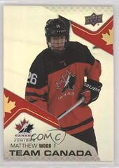 Matthew Wood #CA-30 Hockey Cards 2022 Upper Deck Team Canada Juniors Acetates Prices