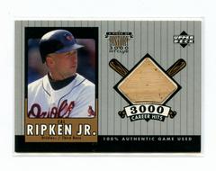 Cal Ripken Jr. [Bat] #CRB Baseball Cards 2000 Upper Deck Piece of History 3000 Hit Club Prices