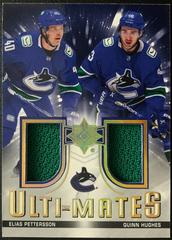 Elias Pettersson, Quinn Hughes #UTM-PH Hockey Cards 2021 Ultimate Collection Ulti Mates Jersey Prices