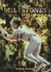 Wade Boggs #M3 Baseball Cards 1999 Finest Milestones Prices