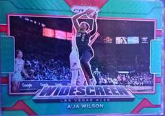 A'ja Wilson [Green] #12 Basketball Cards 2022 Panini Prizm WNBA Widescreen Prices