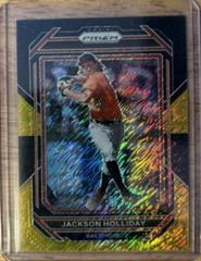 Jackson Holliday [Black Gold] #160 Baseball Cards 2023 Panini Prizm Prices