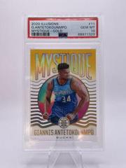 Giannis Antetokounmpo [Gold] #11 Basketball Cards 2020 Panini Illusions Mystique Prices