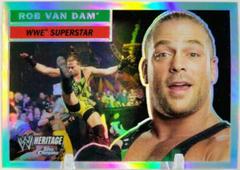 Rob Van Dam [Refractor] #26 Wrestling Cards 2006 Topps Heritage Chrome WWE Prices