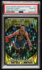 Stephen Curry [Flash] Basketball Cards 2019 Panini Hoops Premium Stock High Voltage Prices