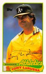 Tony LaRussa #132 Baseball Cards 1989 Topps Ljn Baseball Talk Prices