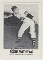 Eddie Mathews Baseball Cards 1977 TCMA Renata Galasso Prices