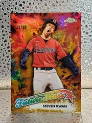 Steven Kwan [Gold] Baseball Cards 2023 Topps Chrome Future Stars Prices