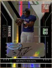 Quincy Wilson #180 Football Cards 2004 Panini Donruss Elite Turn of the Century Autographs Prices