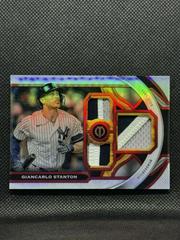 Giancarlo Stanton [Red] #TR-GS Baseball Cards 2023 Topps Tribute Triple Relics Prices