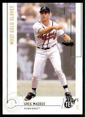 Greg Maddux #181 Baseball Cards 2002 Topps Ten Prices
