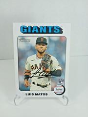Luis Matos [White Border] #101 Baseball Cards 2024 Topps Heritage Prices