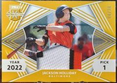 Jackson Holliday [Optic Gold] Baseball Cards 2022 Panini Elite Extra Edition Prices