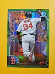 David Ortiz [Green Refractor] #2 Baseball Cards 2016 Bowman Chrome Prices