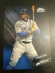 Francisco Lindor [Blue Refractor] Baseball Cards 2021 Topps Chrome Black Prices