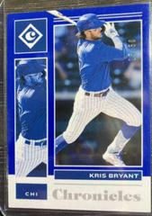 Kris Bryant [Blue] #5 Baseball Cards 2021 Panini Chronicles Prices