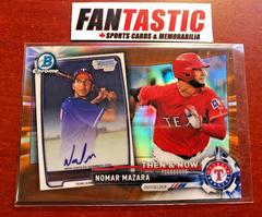 Nomar Mazara [Orange Refractor] Baseball Cards 2017 Topps Chrome Bowman Then & Now Prices