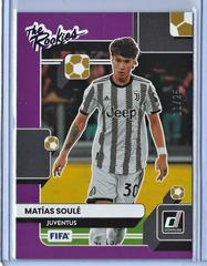 Matias Soule [Purple] Soccer Cards 2022 Panini Donruss The Rookies Prices