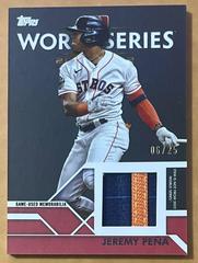 Jeremy Pena [Red] #WCR-JP Baseball Cards 2023 Topps World Series Champion Relics Prices