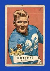 Bobby Layne Football Cards 1952 Bowman Large Prices
