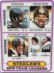 Pittsburgh Steelers [Team Leaders] Football Cards 1980 Topps Prices