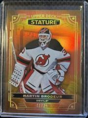 Martin Brodeur [Photo Variant Orange] #10 Hockey Cards 2022 Upper Deck Stature Prices