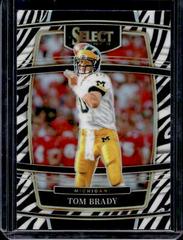 Tom Brady [Zebra] Football Cards 2022 Panini Select Draft Picks Prices