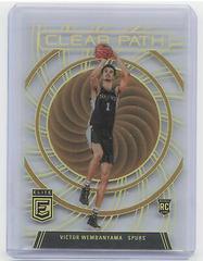 Victor Wembanyama [Gold] #4 Basketball Cards 2023 Donruss Elite Clear Path Prices