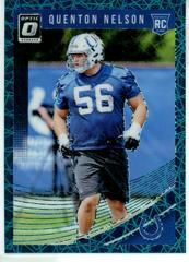 Quenton Nelson [Teal Velocity] Football Cards 2018 Donruss Optic Prices