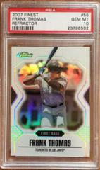 Frank Thomas [Refractor] Baseball Cards 2007 Finest Prices