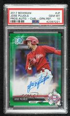 Jose Trevino [Green Refractor] Baseball Cards 2017 Bowman Chrome Prospects Autographs Prices